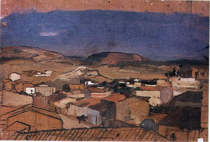 Studio di paesaggio del Logudoro - Collegio Gesuitico Canopoleno, Sassari